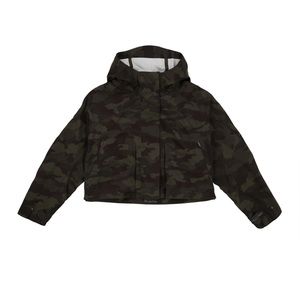 Lululemon Heritage 365 Camo Dark Olive Rain Jacket! Crop, sooo cute!!